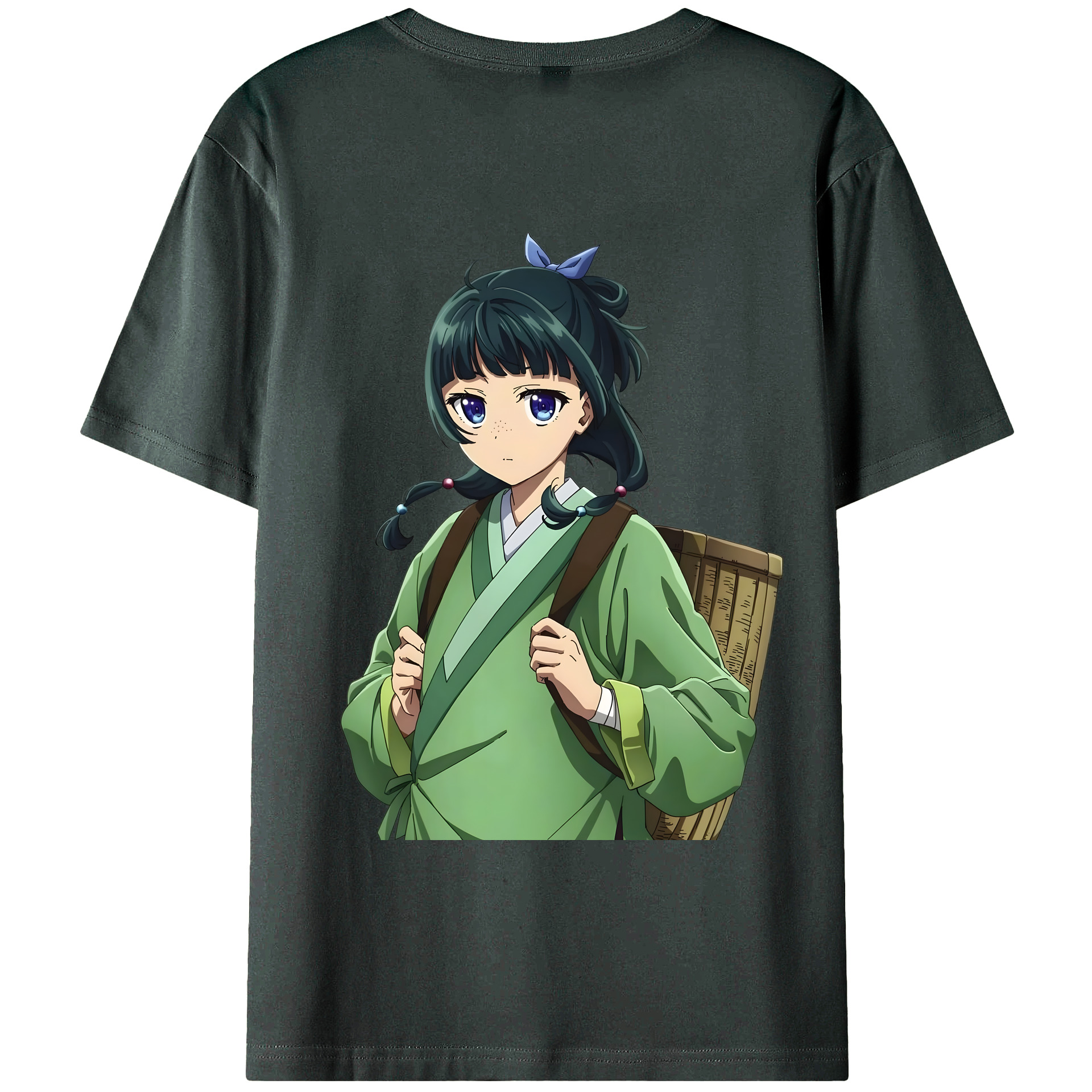 （画像用） 薬屋のひとりごと The Apothecary Diaries 綿100％ メンズ半袖Tシャツ（バックプリント） 通気性